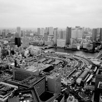 写真１　ありし日の築地市場の全景（杉山圭氏のご提供による）